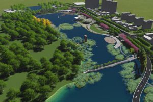 道路景观-生态绿轴-文化中轴-宁波市解放路景观设计