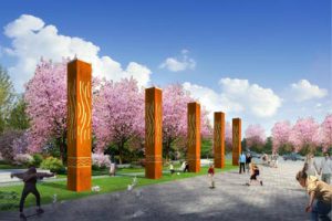 柳州市柳东新区九子岭三路景观方案设计