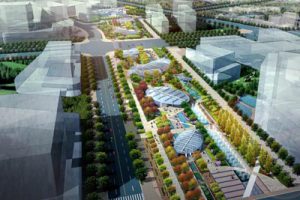 上海虹桥商务区轴线景观设计