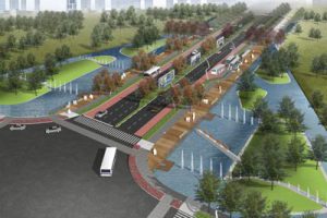 杭州金沙大道景观设计街道分区