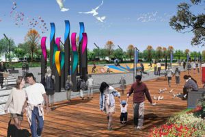 西安经发集团朱宏路景观设计