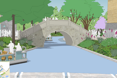 深圳华侨城欢乐海岸都市文化娱乐区景观总平面图