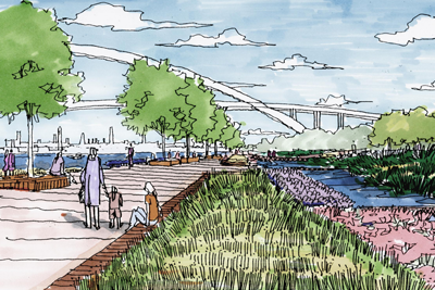 上海世博会后滩湿地公园规划