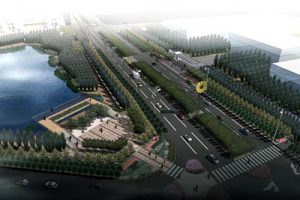 湖北武汉江夏伊托邦大道景观深化