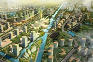 上塘-荷城–杭州城北新城田园、丁桥、同济综合体城市设计，优秀的经典案例
