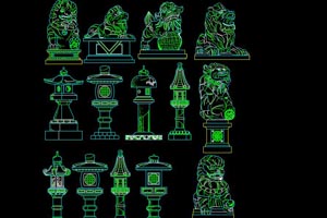 60种雕塑小品大洋施工图（详细做法）